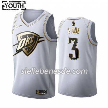 Kinder NBA Oklahoma City Thunder Trikot Chris Paul 3 Nike 2019-2020 Weiß Golden Edition Swingman